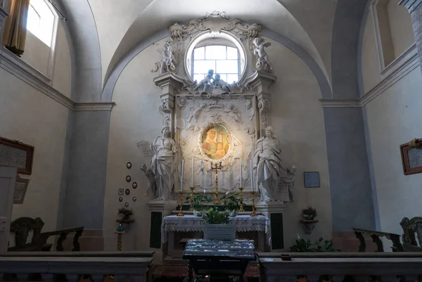 Ravena Italia 2018 Agosto Antigua Iglesia Santa María Mayor Interior —  Fotos de Stock