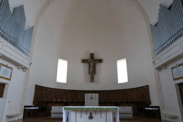 Binnen Tempio Malatestiano Betekent Malatesta Tempel Onvoltooide Kathedraal Kerk Vernoemd — Stockfoto