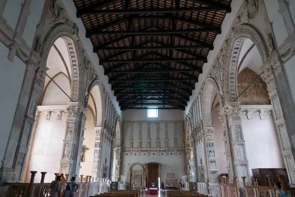 Dentro Del Tempio Malatestiano Que Significa Templo Malatesta Iglesia Catedral —  Fotos de Stock