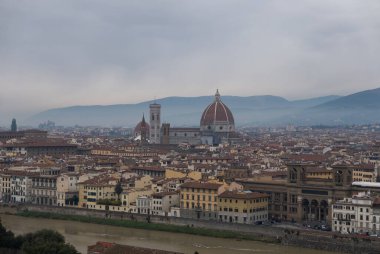 Piazzale Michelangelo, İtalya 'dan Floransa' nın panoramik manzarası