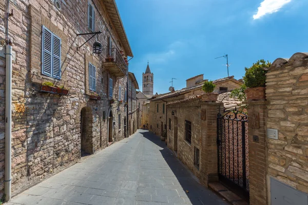Urige Straße Assisi Umbrien Italien — Stockfoto
