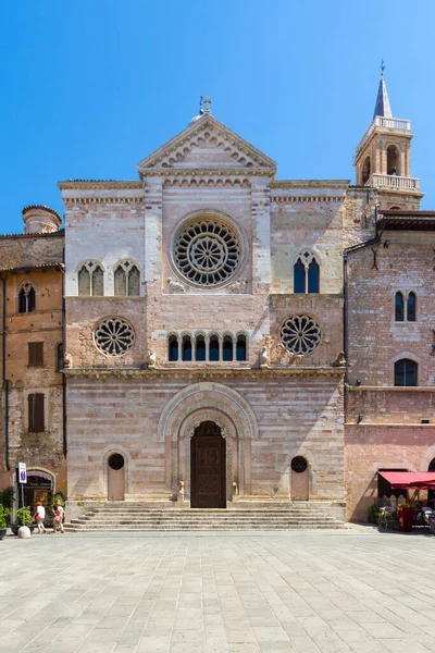 Foligno Italië August 2017 Cattedrale San Feliciano Foligno Umbrië Centraal — Stockfoto