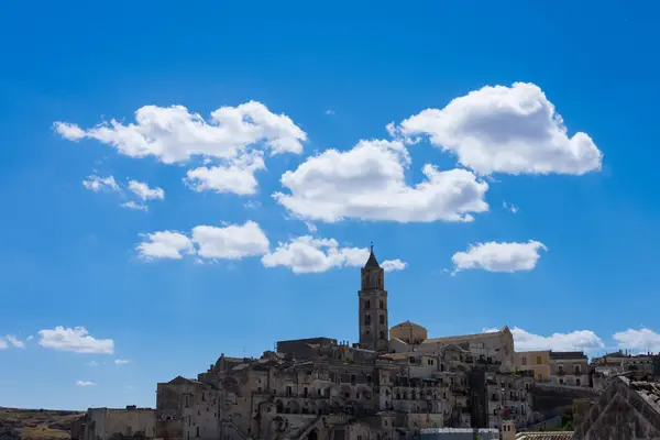 Vista Panorâmica Antiga Cidade Matera Sassi Matera Capital Europeia Cultura — Fotografia de Stock