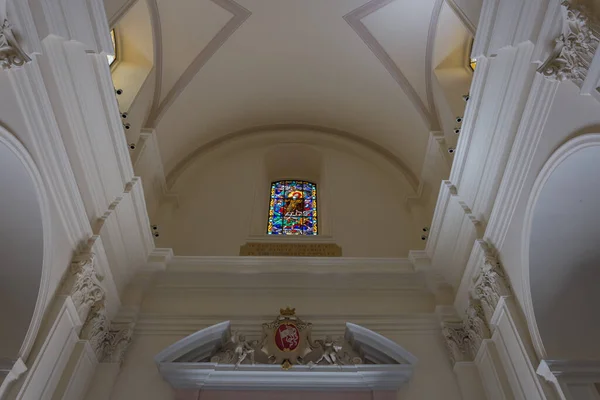 Noto Włochy Sierpnia 2017 Wnętrze Katedry San Nicola Mira Centrum — Zdjęcie stockowe