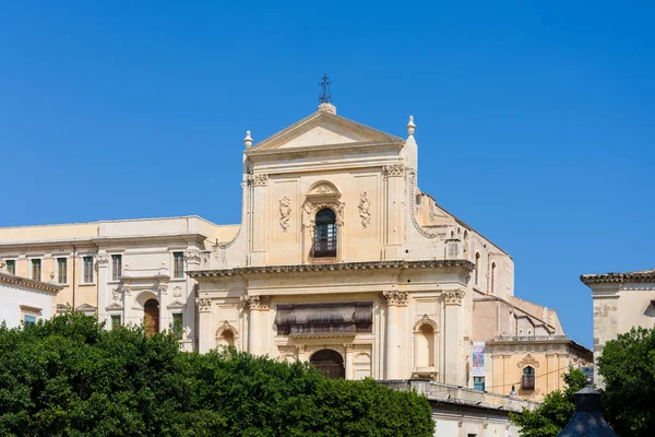 Uitzicht Kerk Van Santissimo Salvatore Noto Sicilië Italië — Stockfoto