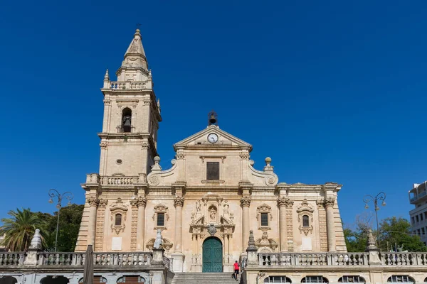 Gezicht Sint Johannes Doper Kerk Prachtige Siciliaanse Barokke Stad Ragusa — Stockfoto