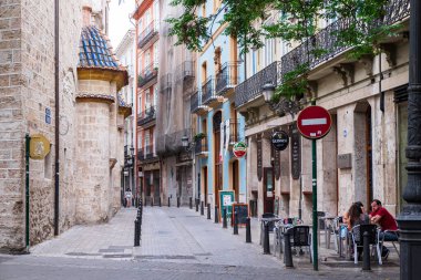 Valencia, İspanya 13 Haziran 2015 - Valencia sokaklarında