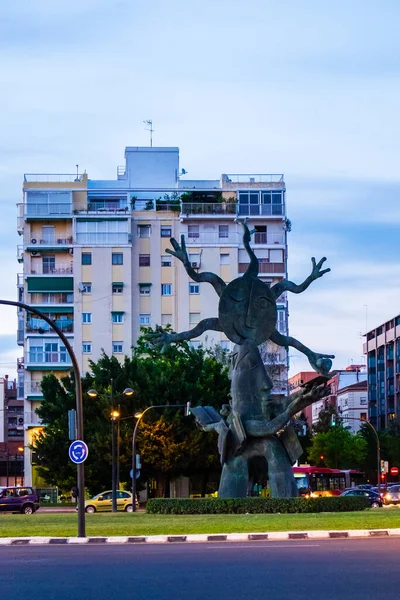 Valencia Spain June 2015 One Many Works Installed Various Roundabouts — Stock Photo, Image