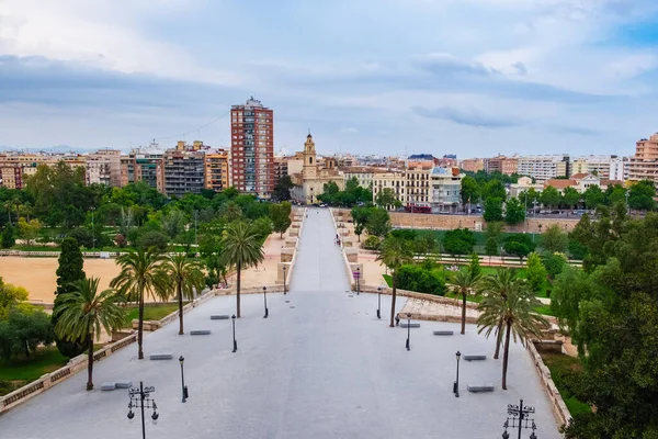 Panoramisch Uitzicht Vanaf Torre Serranos Valencia — Stockfoto