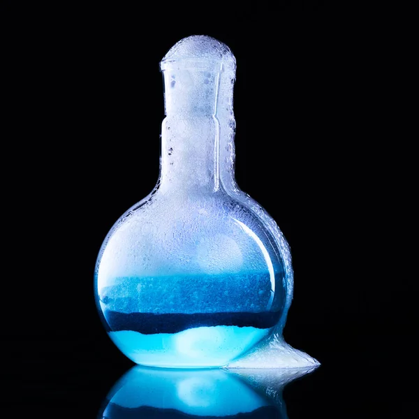 Cam Şişe Kimyasal Bir Reaktör — Stok fotoğraf