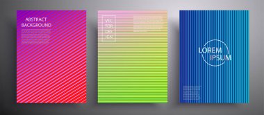 Doğrusal grafik geometrik elementleri olan bir kapağın vektör çizimi. Broşürler, kapaklar, defterler, kitaplar, afişler, dergiler ve el ilanları için şablon