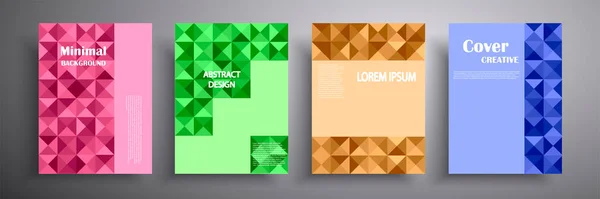 Ilustrație vectorială abstractă a coperților cu elemente geometrice grafice. Șablon pentru broșuri, coperți, notebook-uri, bannere, reviste și pliante, design modern șablon site-ul . — Vector de stoc
