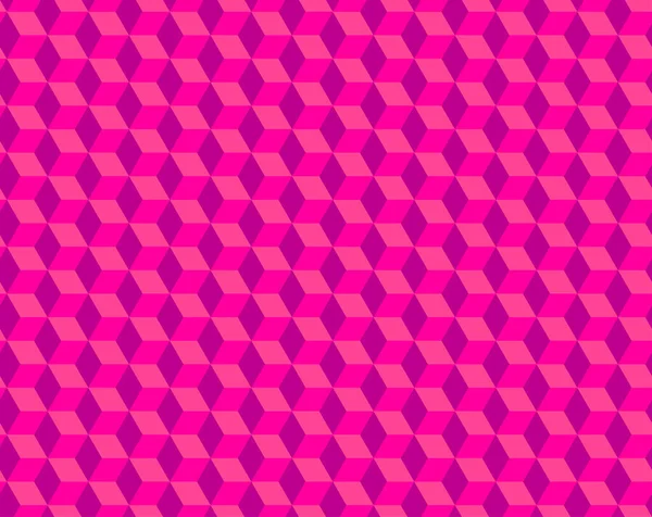 Soyut küp deseni, tamamen pürüzsüz. 3d pembe vektör geometrik duvar kağıdı, küp desenli arka plan. Modern Grafik Tasarımı.