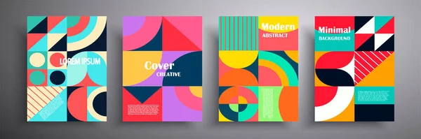 Retro grafik kapak tasarımı. Renkli geometrik vintage kompozisyon. Geleceğin geometrik tasarımı. Broşürler, kapaklar, defterler, afişler, dergiler ve el ilanları için şablon, modern web sitesi şablonu tasarımı.