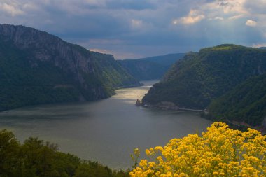 Sırbistan'da Tuna nehri üzerindeki Cerdap milli parkı