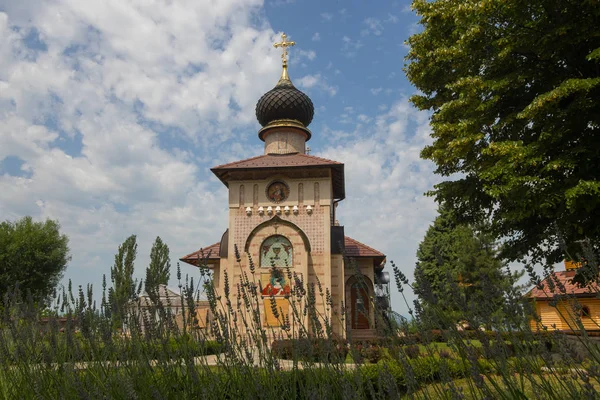 Dia Ensolarado Mosteiro Sérvia — Fotografia de Stock