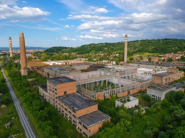 The abandoned paper factory Viskoza in Loznica, Serbia