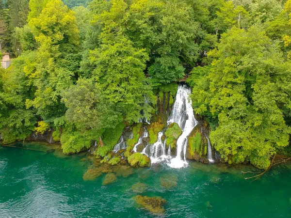Waterfall River Vrelo Godina Flows Drina — Stock Photo, Image