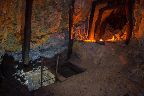 Abandoned tunnel in copper mine, Serbia