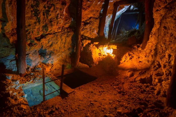 Opuštěný Tunel Měděném Dole Srbsko — Stock fotografie