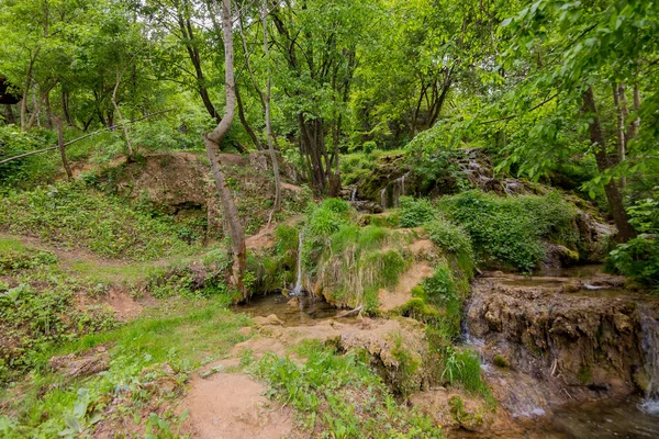 Taorska Vrela Ланцюг Джерел Водоспадів Себії — стокове фото