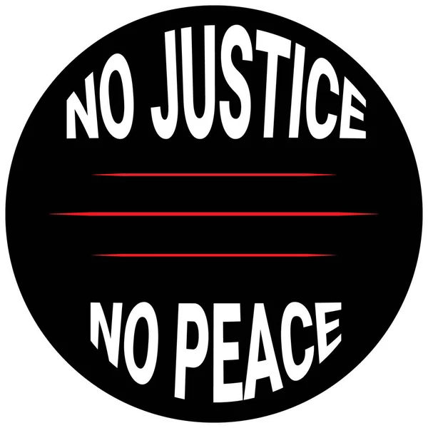 정의는 평화가 슬로건 기록된 티셔츠 디자인 스티커 포스터 — 스톡 벡터