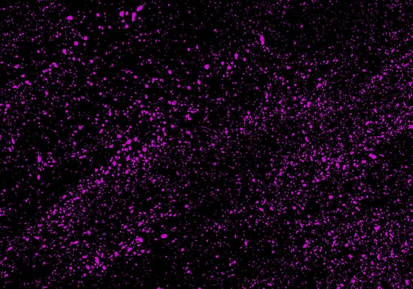 Fliederfarbene Farbspritzer Auf Schwarzem Hintergrund Spuren Zufälliger Farbspritzer Farbspritzer Wie — Stockvektor