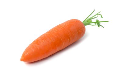 Beyaz arkaplanda havuç izole