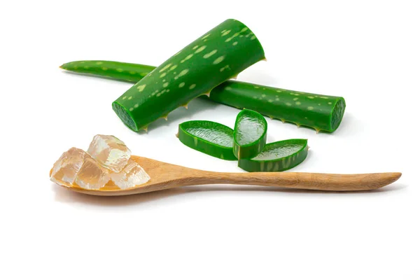 Wassertropfen Scheibe Aloe Vera Aloe Barbadensis Mühle Sternkaktus Aloe Aloin — Stockfoto