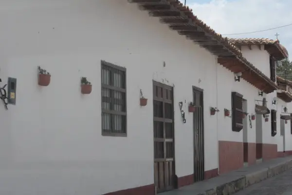 Pueblitos Colombianos Tipicos Iglesias — Foto Stock