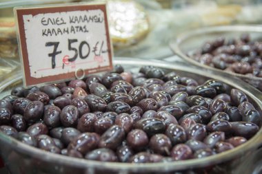 Yunanistan 'ın Selanik kentindeki bir pazarda (Yunanca: 