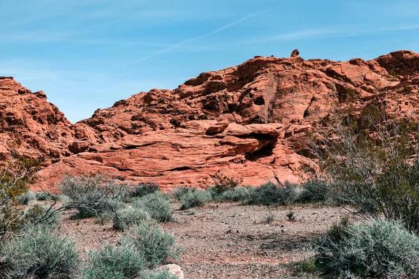 Paysage Formation Grès Valley Fire State Park Dans Sud Nevada — Photo