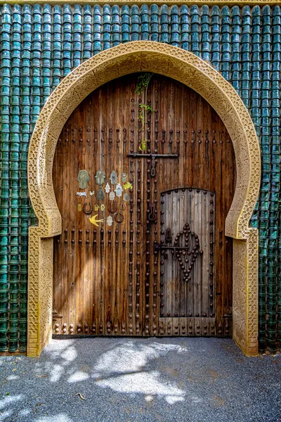 Entrance Beautiful Imaginative Anima Garden Marrakesh Universal Artist Andre Heller — стоковое фото