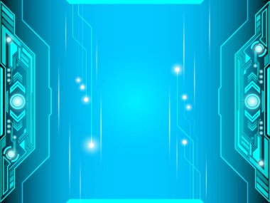 Vektör Soyut Teknoloji Şablonu arka planı. Yüksek teknoloji dijital fütüristik kavram.