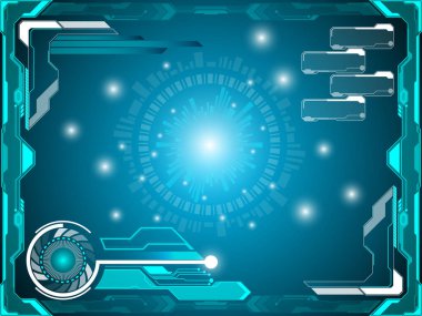 Vektör Soyut Teknoloji Şablonu arka planı. Yüksek teknoloji dijital fütüristik kavram.