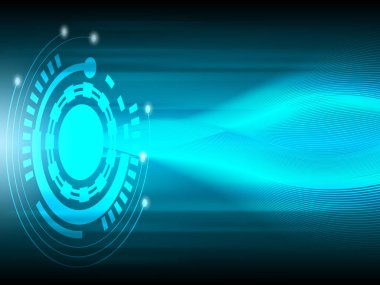 Vektör Soyut Teknoloji Şablonu arka planı. Yüksek teknoloji dijital fütüristik kavram.