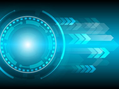 Vektör Soyut Teknoloji Şablonu arka planı. Yüksek teknoloji dijital fütüristik kavram.