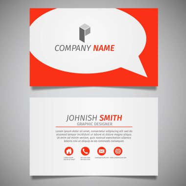 Modern yaratıcı kartvizit ve isim kartı, yatay basit temiz şablon vektör tasarımı, dikdörtgen boyutunda yerleşim.