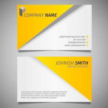 Modern yaratıcı kartvizit ve isim kartı, yatay basit temiz şablon vektör tasarımı, dikdörtgen boyutunda yerleşim.
