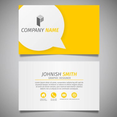 Modern yaratıcı kartvizit ve isim kartı, yatay basit temiz şablon vektör tasarımı, dikdörtgen boyutunda yerleşim.