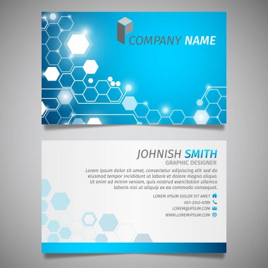 Modern yaratıcı kartvizit ve isim kartı, yatay basit temiz şablon vektör tasarımı, dikdörtgen boyutunda yerleşim.