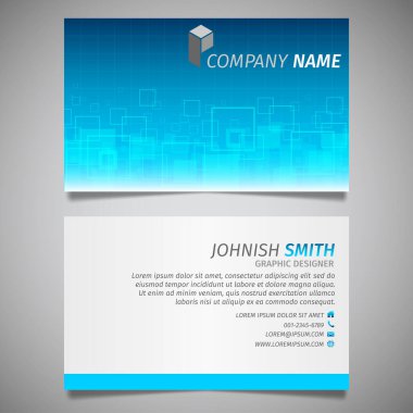 Modern yaratıcı kartvizit ve isim kartı, yatay basit temiz şablon vektör tasarımı, dikdörtgen boyutunda yerleşim.