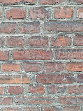 Eski kırmızı tuğla duvar arka plan dokusu. Yüksek kalite fotoğraf
