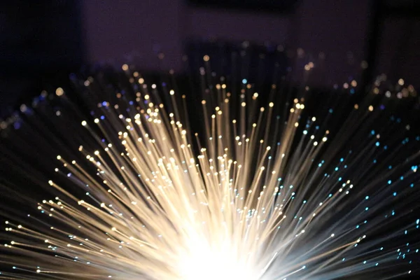 Fiber optik lamba müstehcen ışıklandırma efektleri üretir