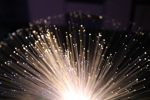 Fiber optik lamba müstehcen ışıklandırma efektleri üretir