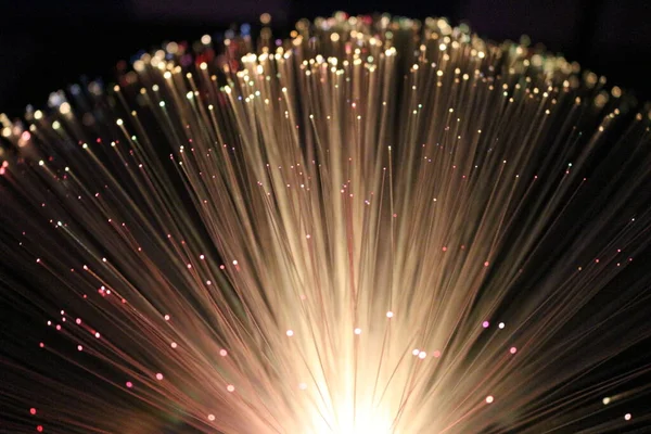 Fiber optik lamba müstehcen ışıklandırma efektleri üretir