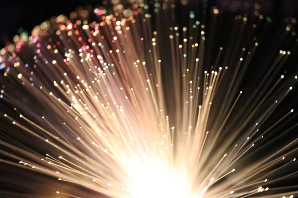 Fiber optik lamba müstehcen ışıklandırma efektleri üretir