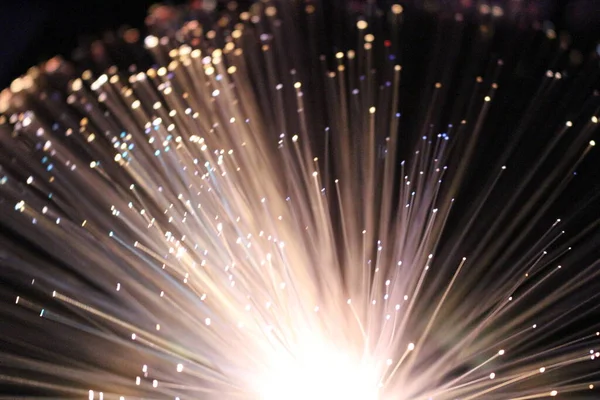 Fiber optik lamba müstehcen ışıklandırma efektleri üretir