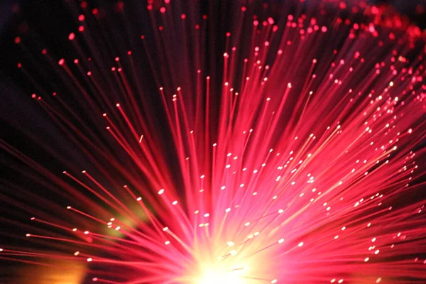 Fiber optik lamba müstehcen ışıklandırma efektleri üretir