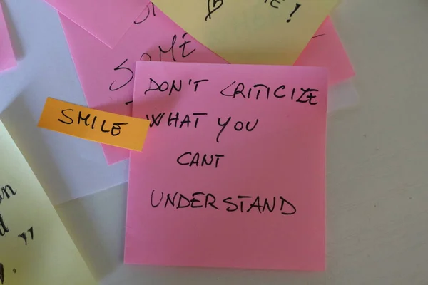 Motivasyonel ifadeli post-it